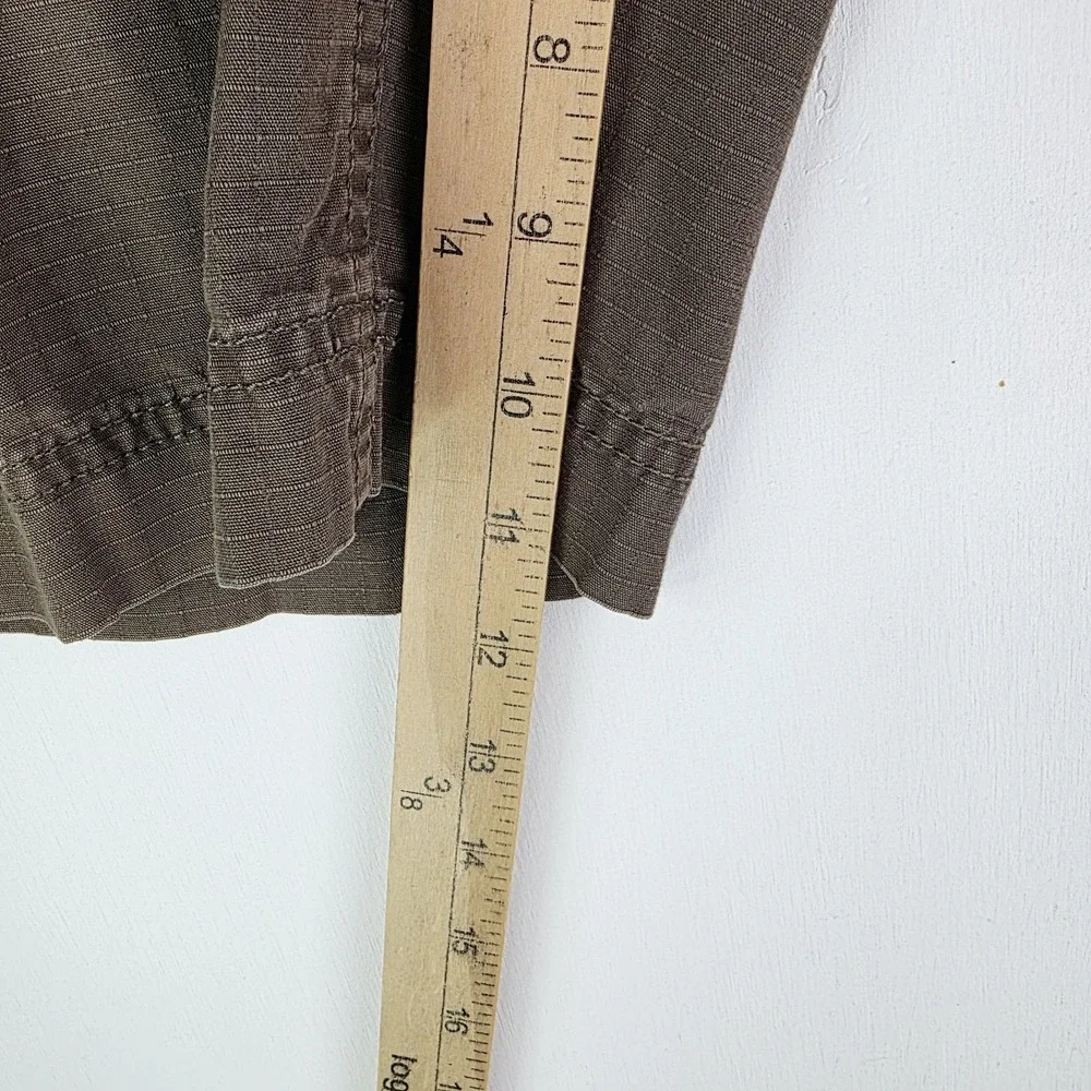 The North Face Mens 32‎ Cargo Shorts Green Ripstop Adjustable Waist 11